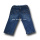 rib waist washed kids blue jeans